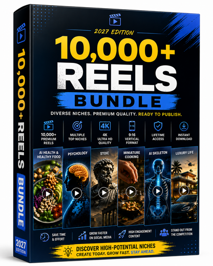 10,000+ Premium Reels Bundle | 2027 Edition | 4K Ultra HD | Instant Download